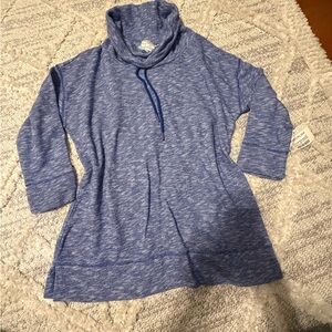 Liz Claiborne Blue Knit Top